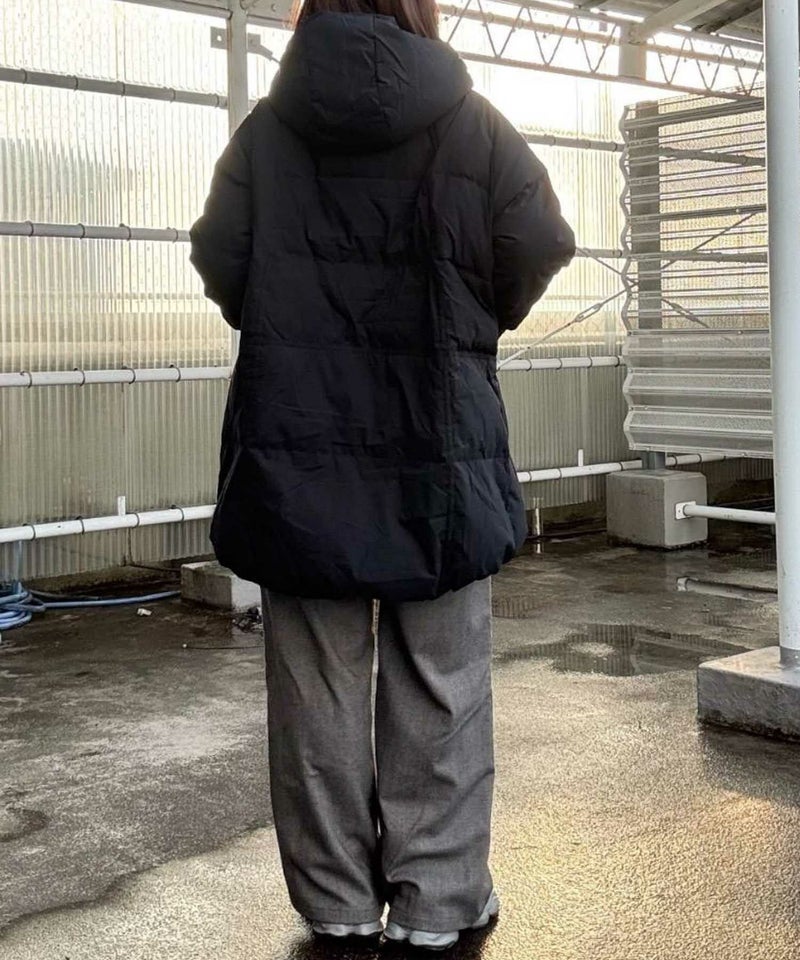 [期間限定価格]le.coeur blanc  ストレッチフードミドルダウン レディース商品画像-7