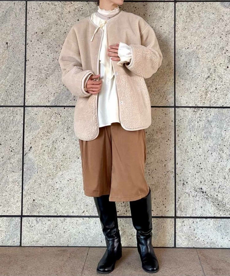 [期間限定価格]le.coeur blanc  リバーシブルフェイクムートンコート レディース商品画像-1