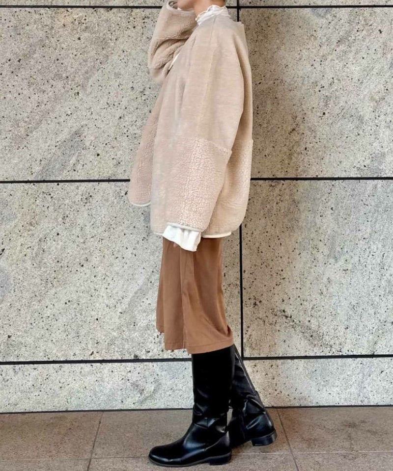 [期間限定価格]le.coeur blanc  リバーシブルフェイクムートンコート レディース商品画像-4