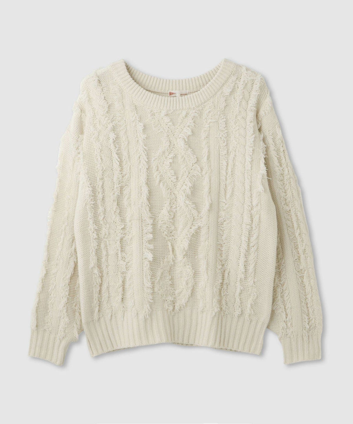 NAVY フリンジニットプルオーバー レディース