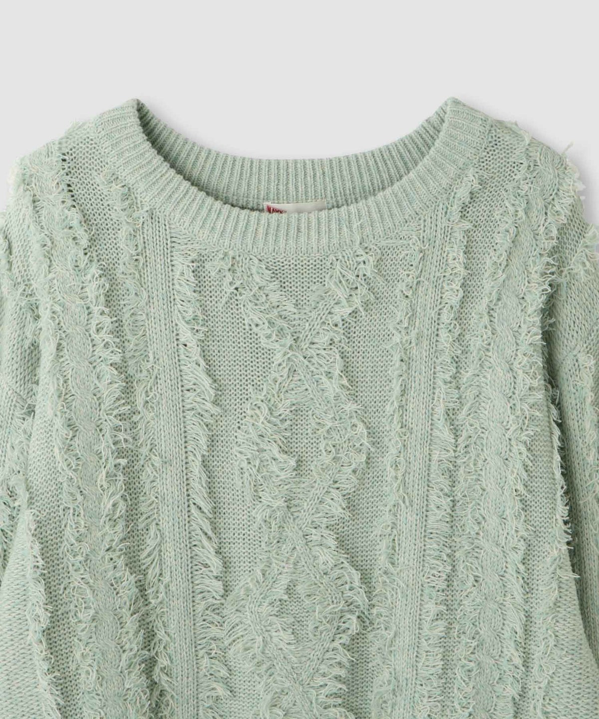 NAVY フリンジニットプルオーバー レディース