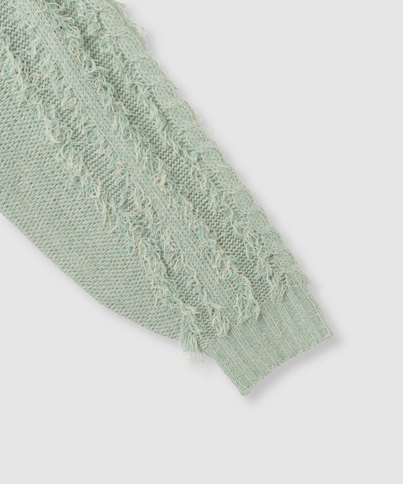 NAVY フリンジニットプルオーバー レディース商品画像-17