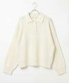 NAVY  襟付きポロニットプルオーバー レディース商品サムネイル-9