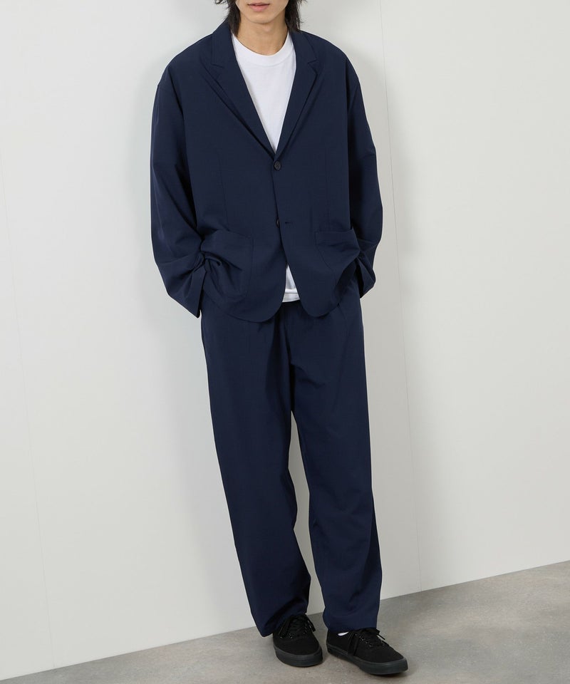 URBAN COLLECTION  ポリリップストップ テーラードジャケット＆イージーパンツ セットアップ メンズ商品画像-1