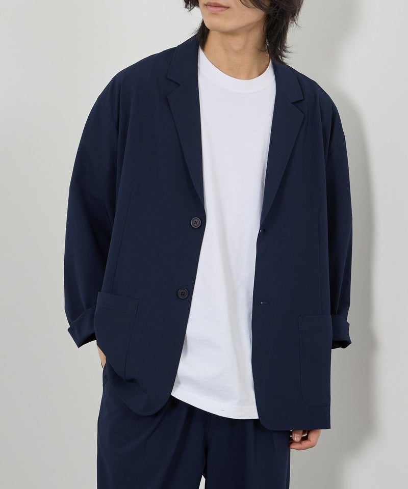 URBAN COLLECTION  ポリリップストップ テーラードジャケット＆イージーパンツ セットアップ メンズ商品画像-5