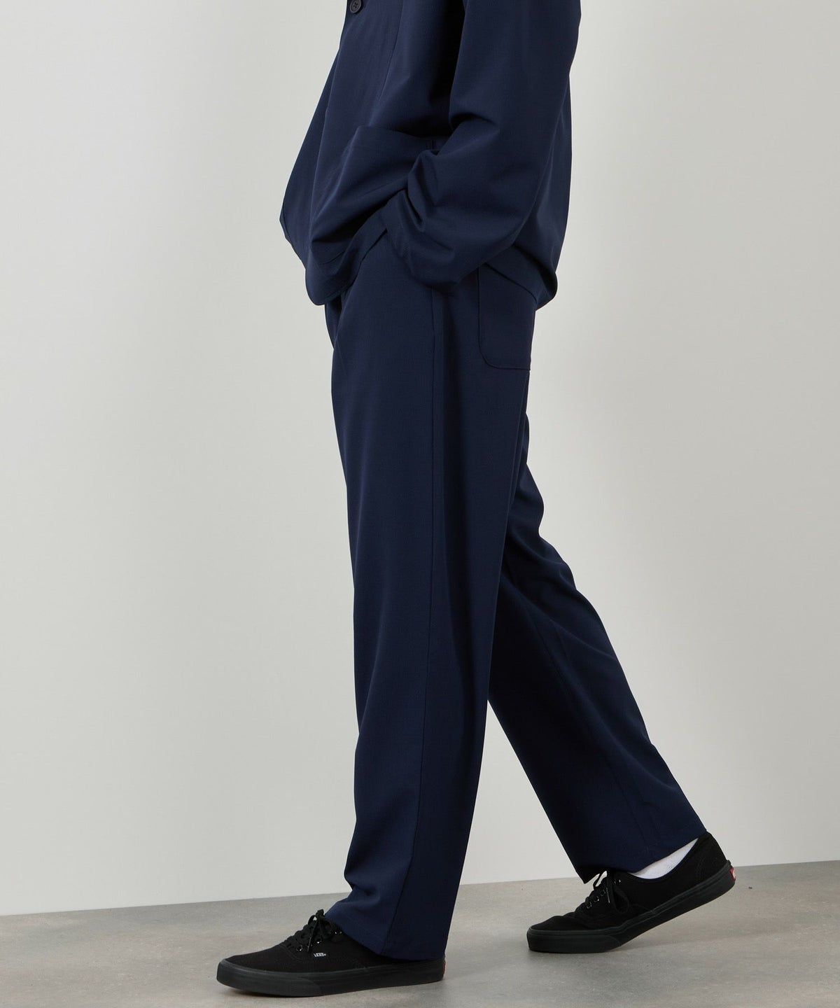 URBAN COLLECTION ポリリップストップ テーラードジャケット＆イージーパンツ セットアップ メンズ