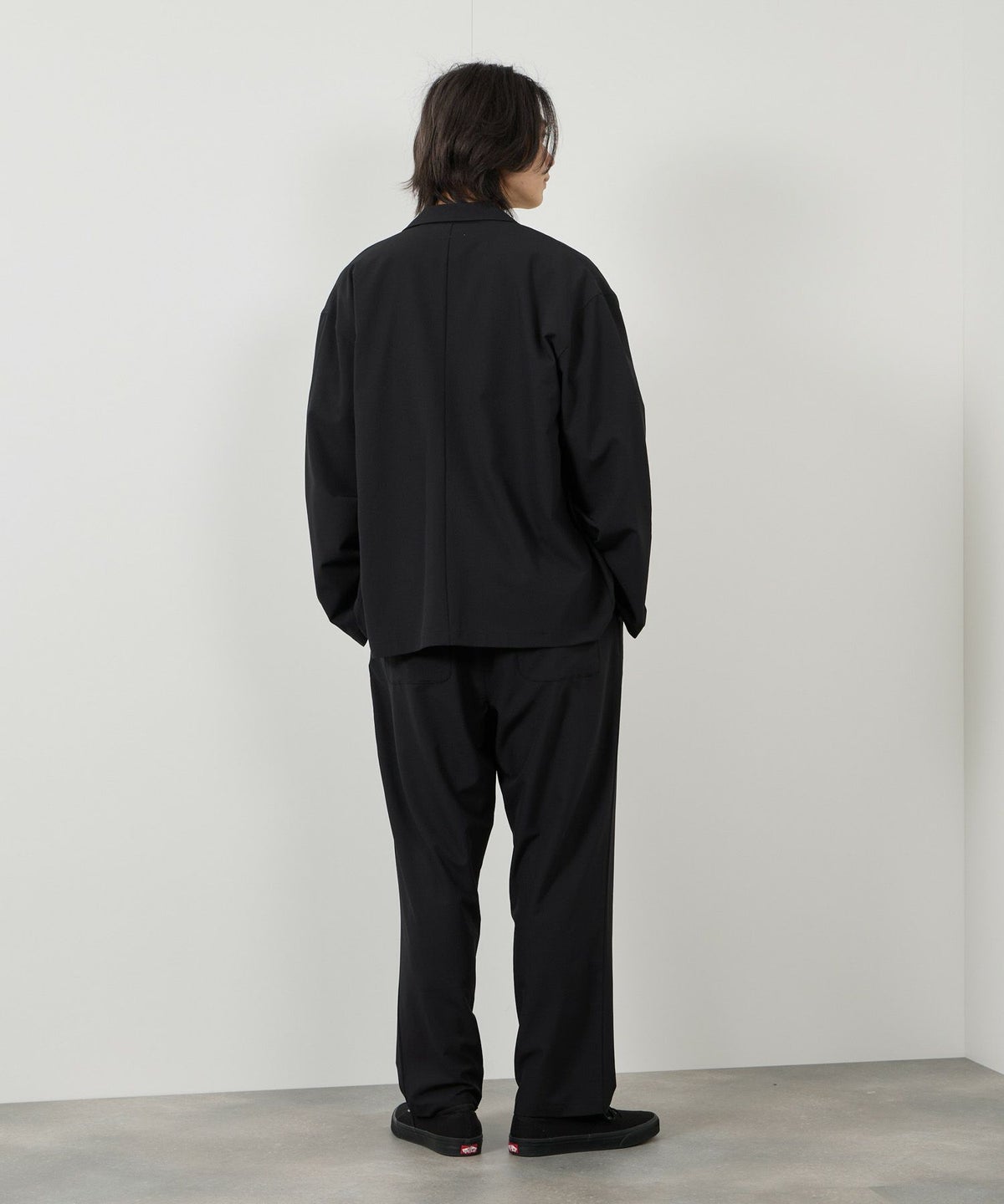 URBAN COLLECTION ポリリップストップ テーラードジャケット＆イージーパンツ セットアップ メンズ