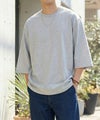 NAVY  BCIコットン リラックスフィット 7分袖Tシャツ メンズ商品サムネイル-2