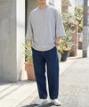 [期間限定価格]NAVY  BCIコットン リラックスフィット 7分袖Tシャツ メンズ商品サムネイル-12