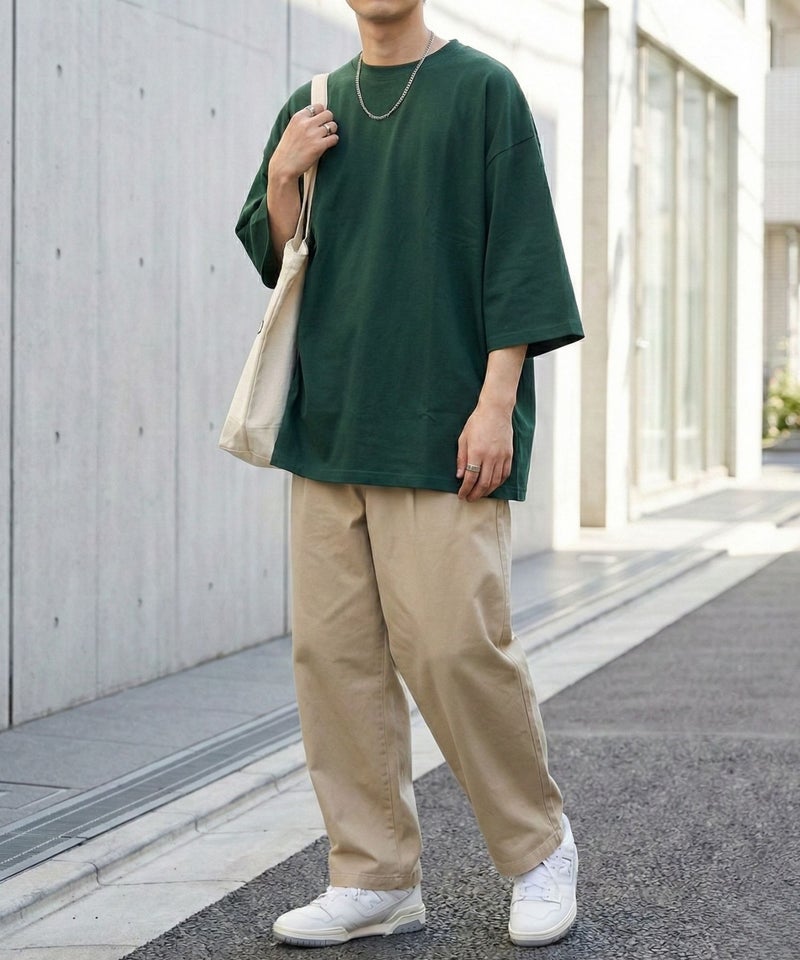 [期間限定価格]NAVY  BCIコットン リラックスフィット 7分袖Tシャツ メンズ商品画像-13