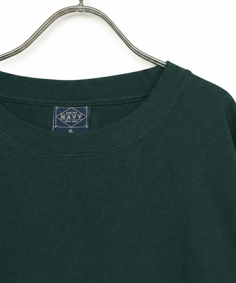 NAVY BCIコットン リラックスフィット 7分袖Tシャツ メンズ商品画像-16