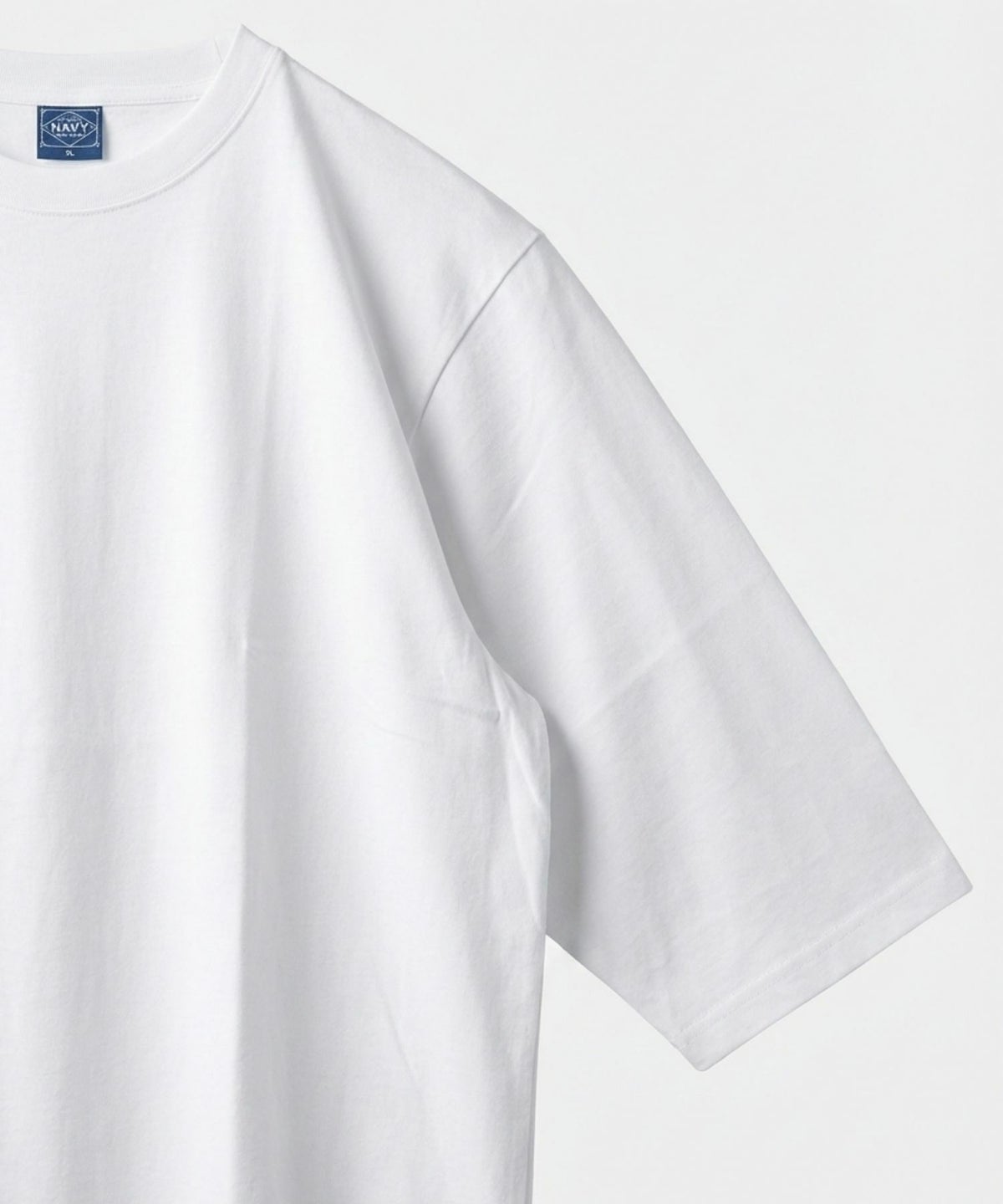 NAVY BCIコットン リラックスフィット 7分袖Tシャツ メンズ