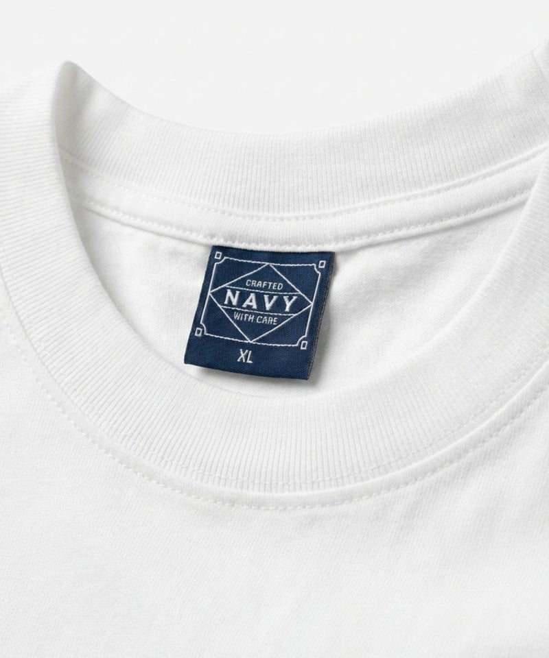 NAVY  BCIコットン リラックスフィット 7分袖Tシャツ メンズ商品画像-19