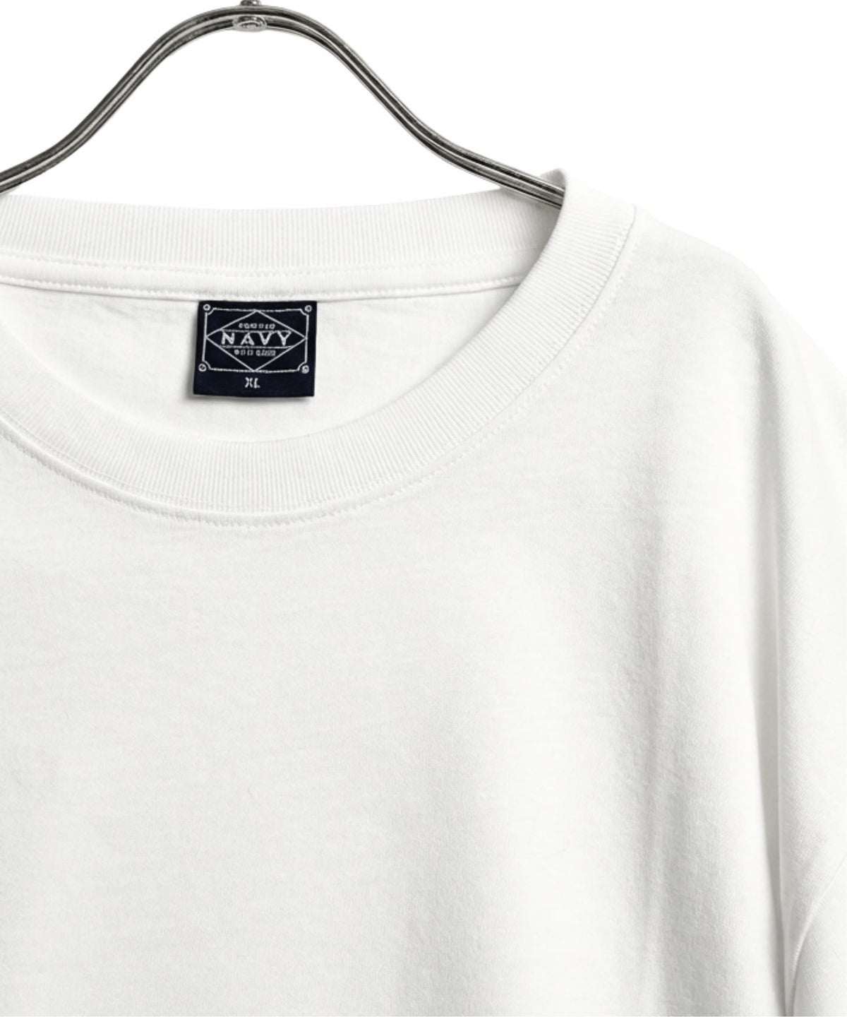 NAVY BCIコットン リラックスフィット 7分袖Tシャツ メンズ