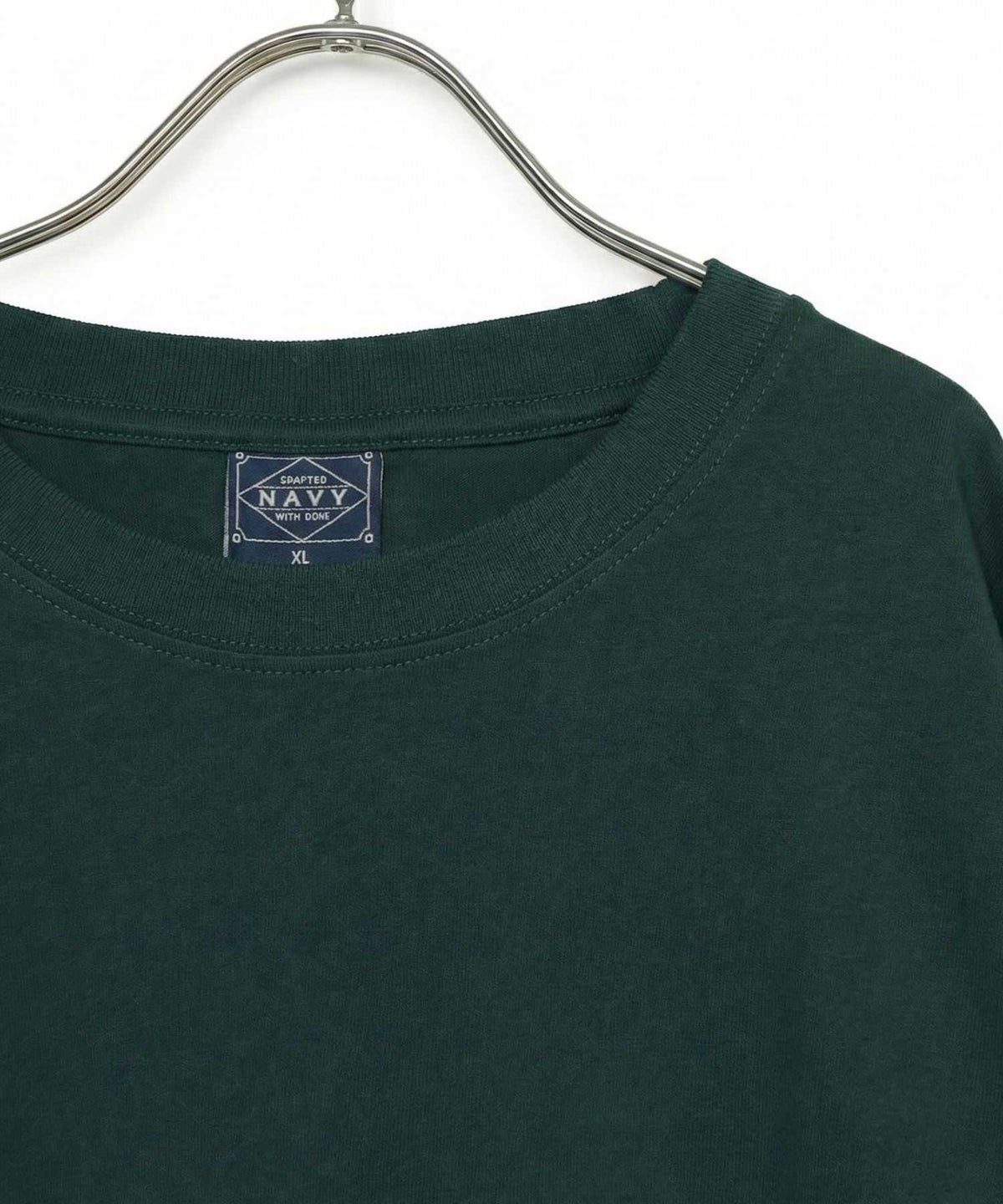 NAVY BCIコットン リラックスフィット 7分袖Tシャツ メンズ
