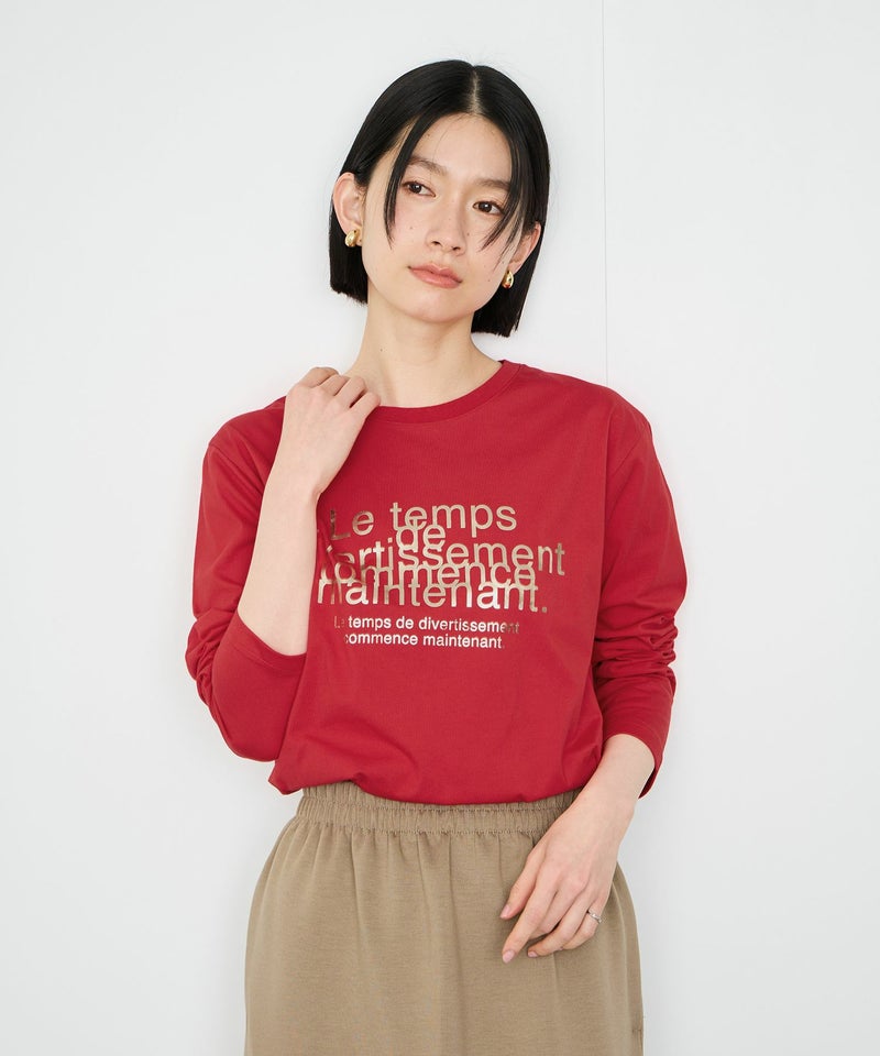 Idnes Le temps 箔プリントロンT レディース メール便 対応商品商品画像-15