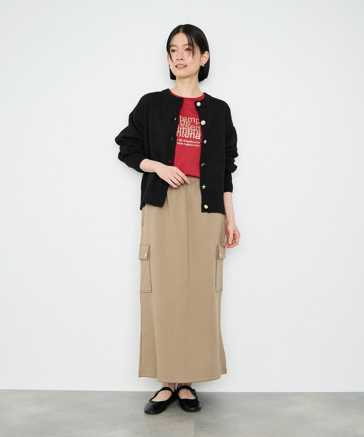 Idnes Le temps 箔プリントロンT レディース メール便 対応商品