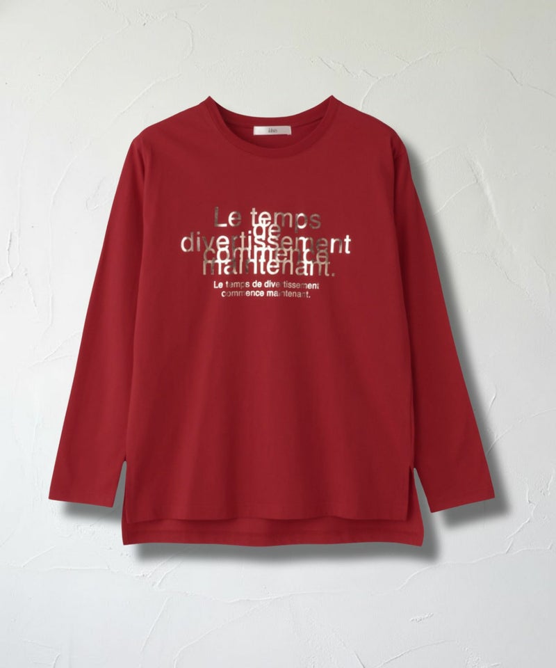 Idnes  Le temps 箔プリントロンT レディース メール便 対応商品商品画像-25