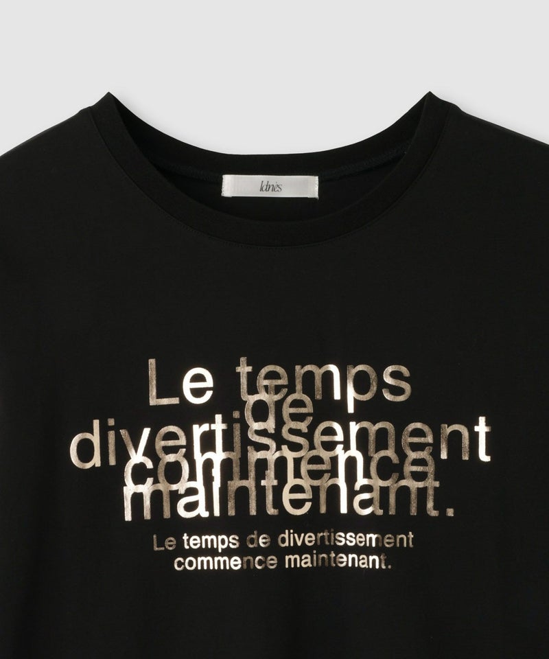 Idnes Le temps 箔プリントロンT レディース メール便 対応商品商品画像-28