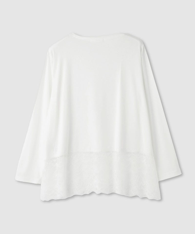 Idnes  レースコンビカットソー レディース メール便 対応商品商品画像-14