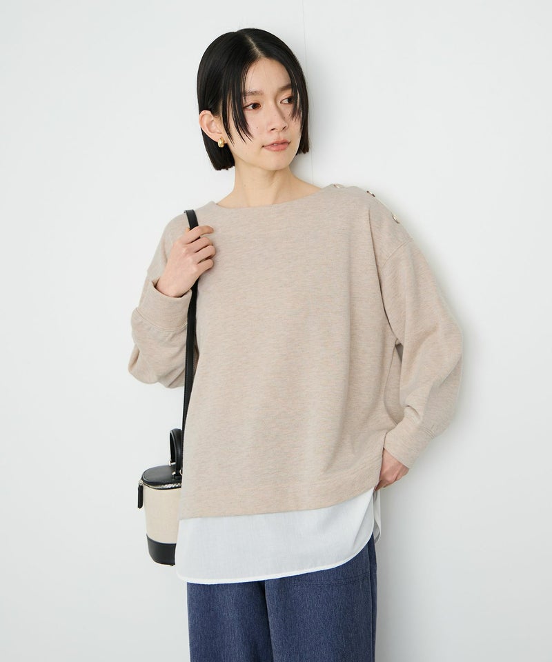 [期間限定価格]Idnes  レイヤードラメスウェット レディース商品画像-2