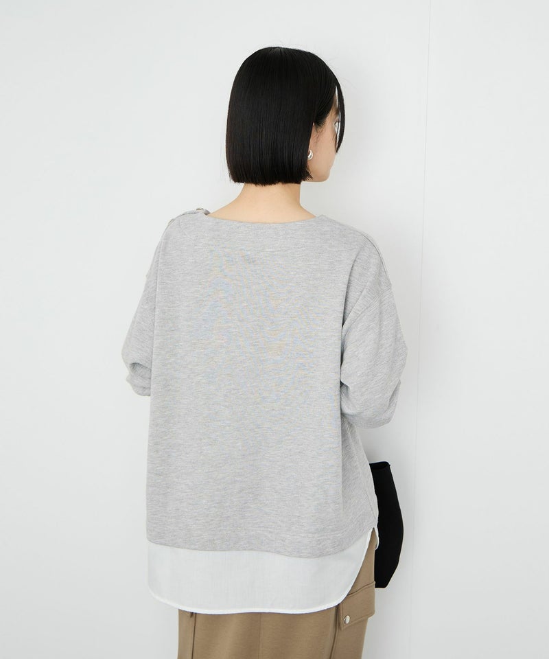 [期間限定価格]Idnes  レイヤードラメスウェット レディース商品画像-5