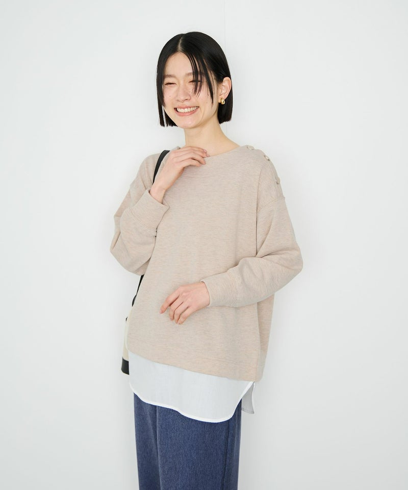 [期間限定価格]Idnes  レイヤードラメスウェット レディース商品画像-9