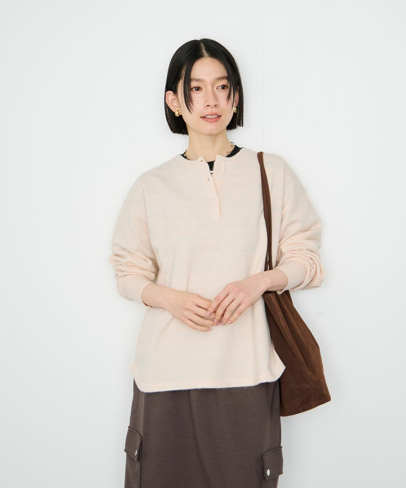 Idnes  ヘンリーネックニット レディース商品画像-2