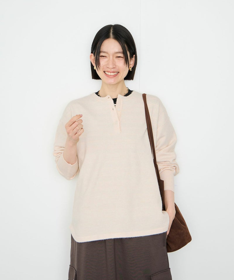 Idnes  ヘンリーネックニット レディース商品画像-7
