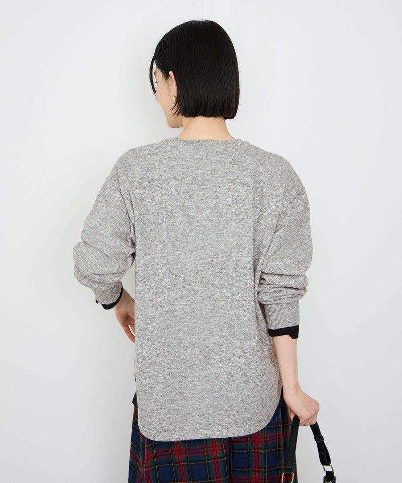 Idnes  ヘンリーネックニット レディース商品画像-12