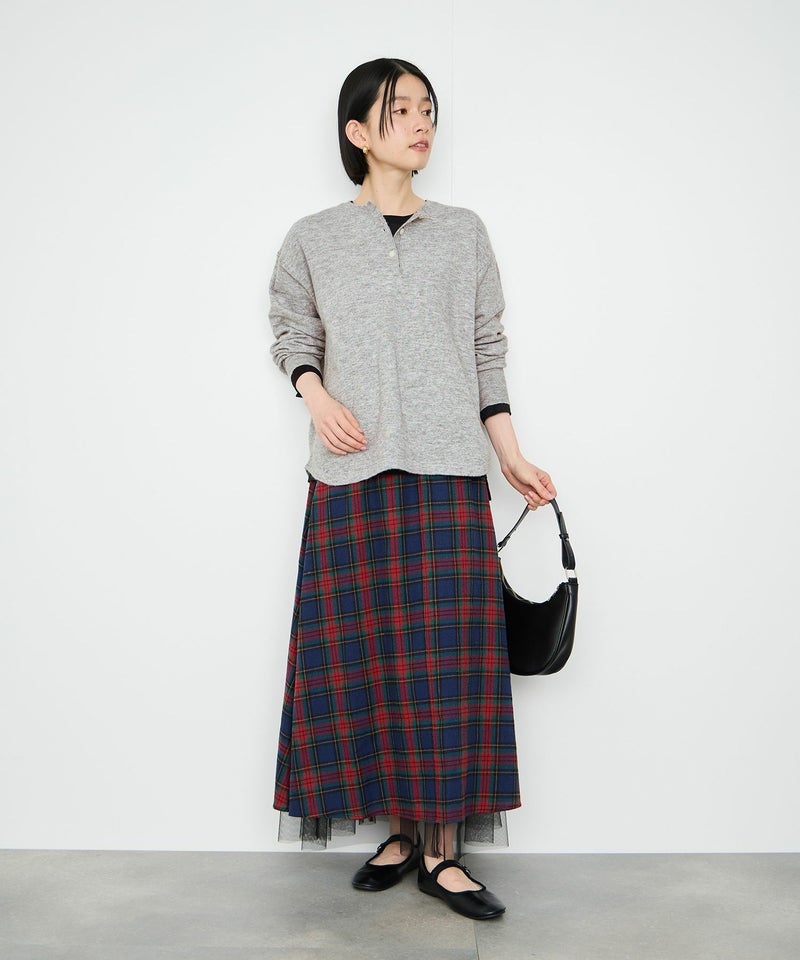 Idnes ヘンリーネックニット レディース商品画像-15