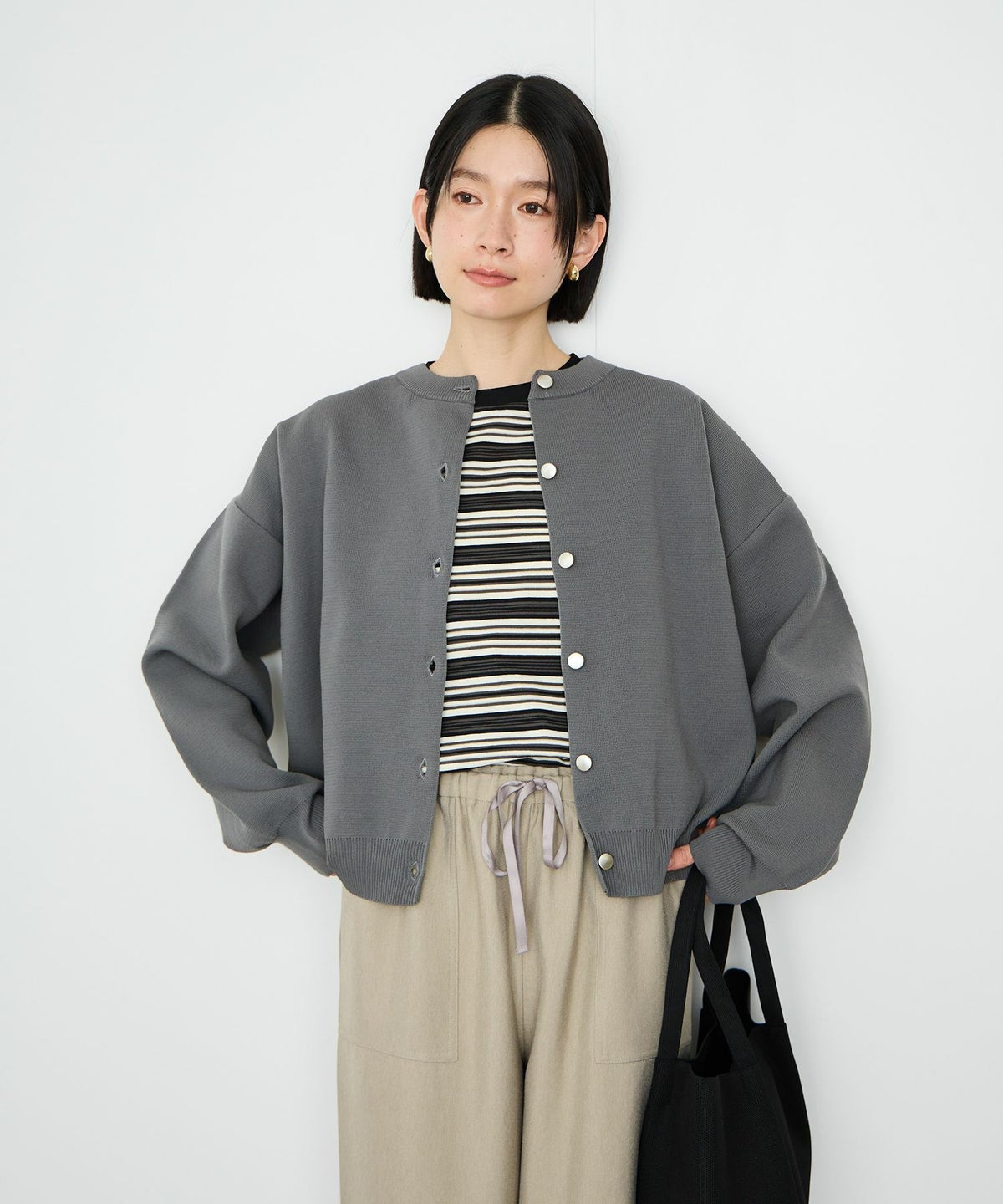 Idnes スポンディッシュカーディガン レディース