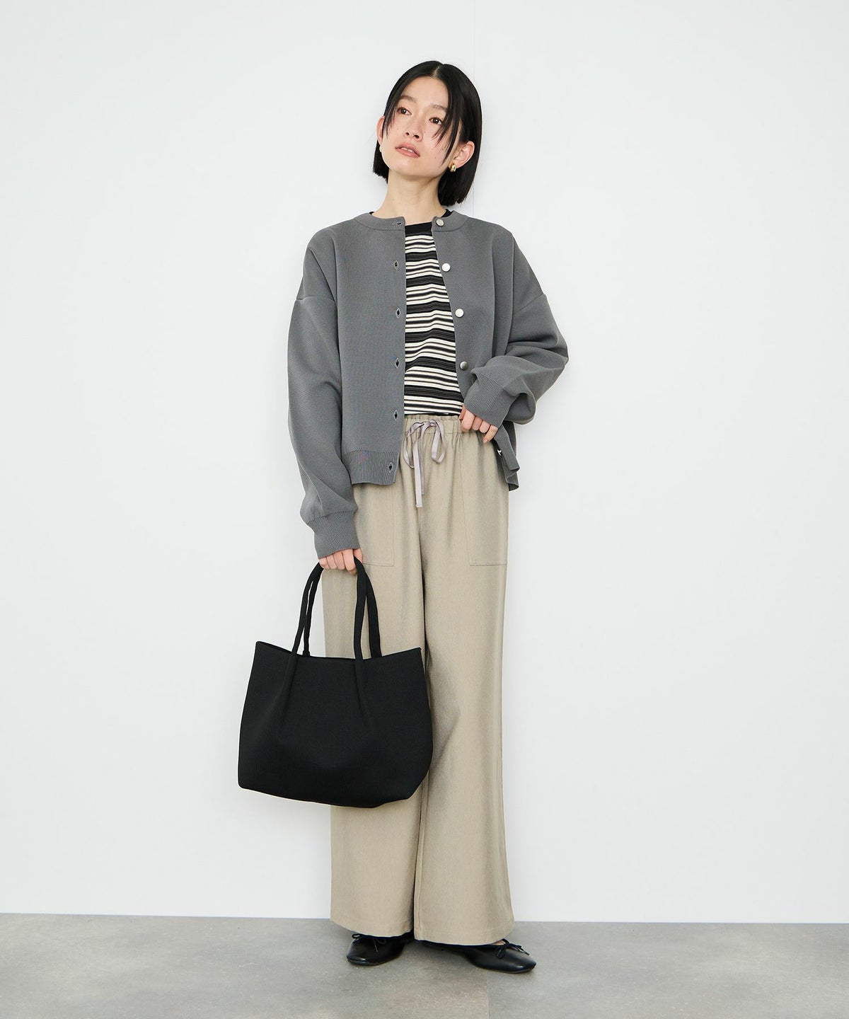 Idnes スポンディッシュカーディガン レディース