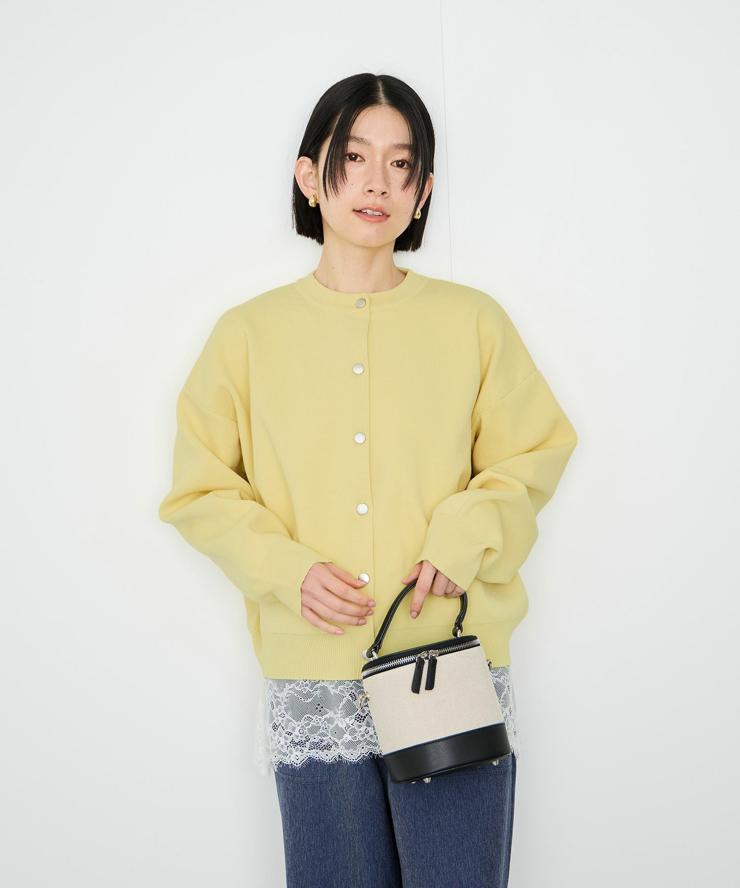 Idnes スポンディッシュカーディガン レディース