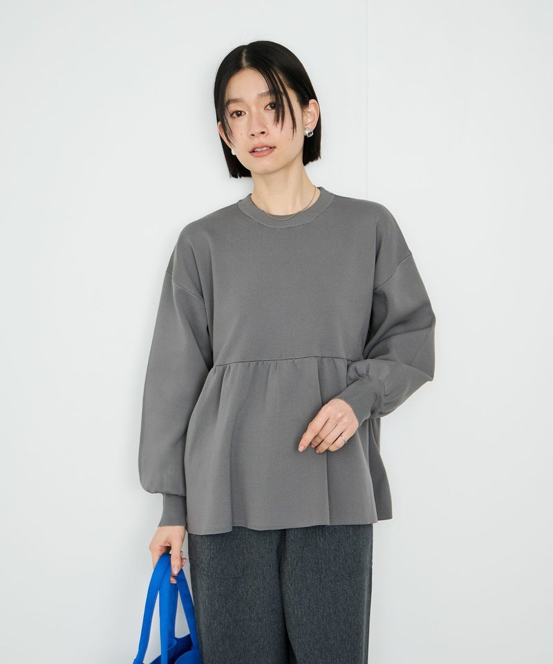 Idnes  スポンディッシュペプラムプルオーバー レディース メール便 対応商品商品画像-1