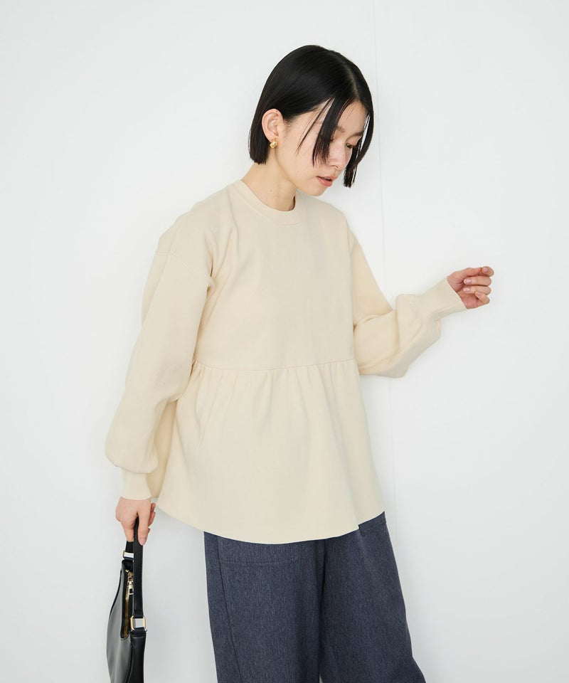 Idnes スポンディッシュペプラムプルオーバー レディース メール便 対応商品商品画像-7