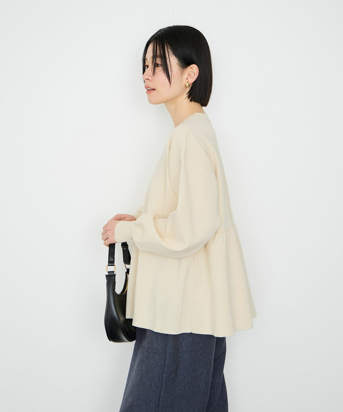 Idnes スポンディッシュペプラムプルオーバー レディース メール便 対応商品