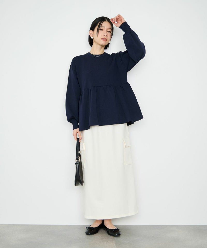 Idnes  スポンディッシュペプラムプルオーバー レディース メール便 対応商品商品画像-16