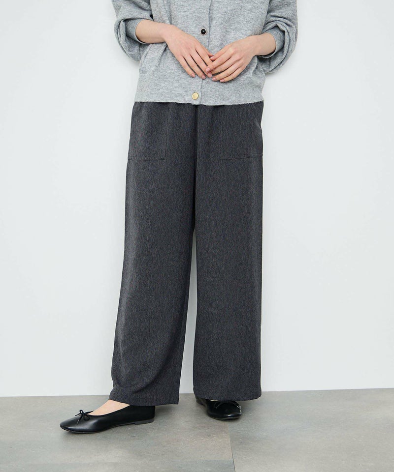 Idnes  デニムライクイージーワイドパンツ レディース商品画像-1