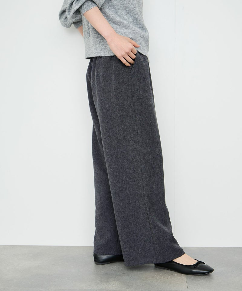 Idnes  デニムライクイージーワイドパンツ レディース商品画像-4