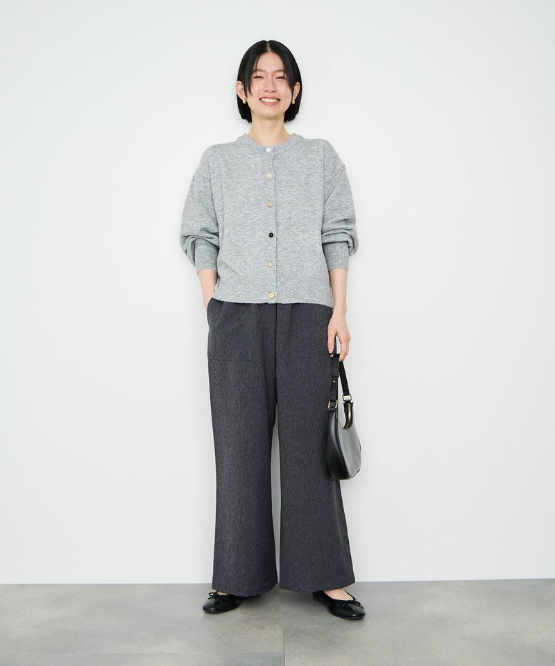 Idnes デニムライクイージーワイドパンツ レディース商品画像-6