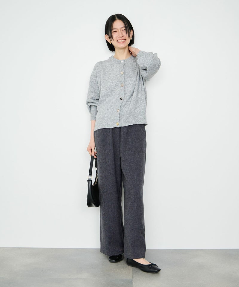 Idnes デニムライクイージーワイドパンツ レディース商品画像-7