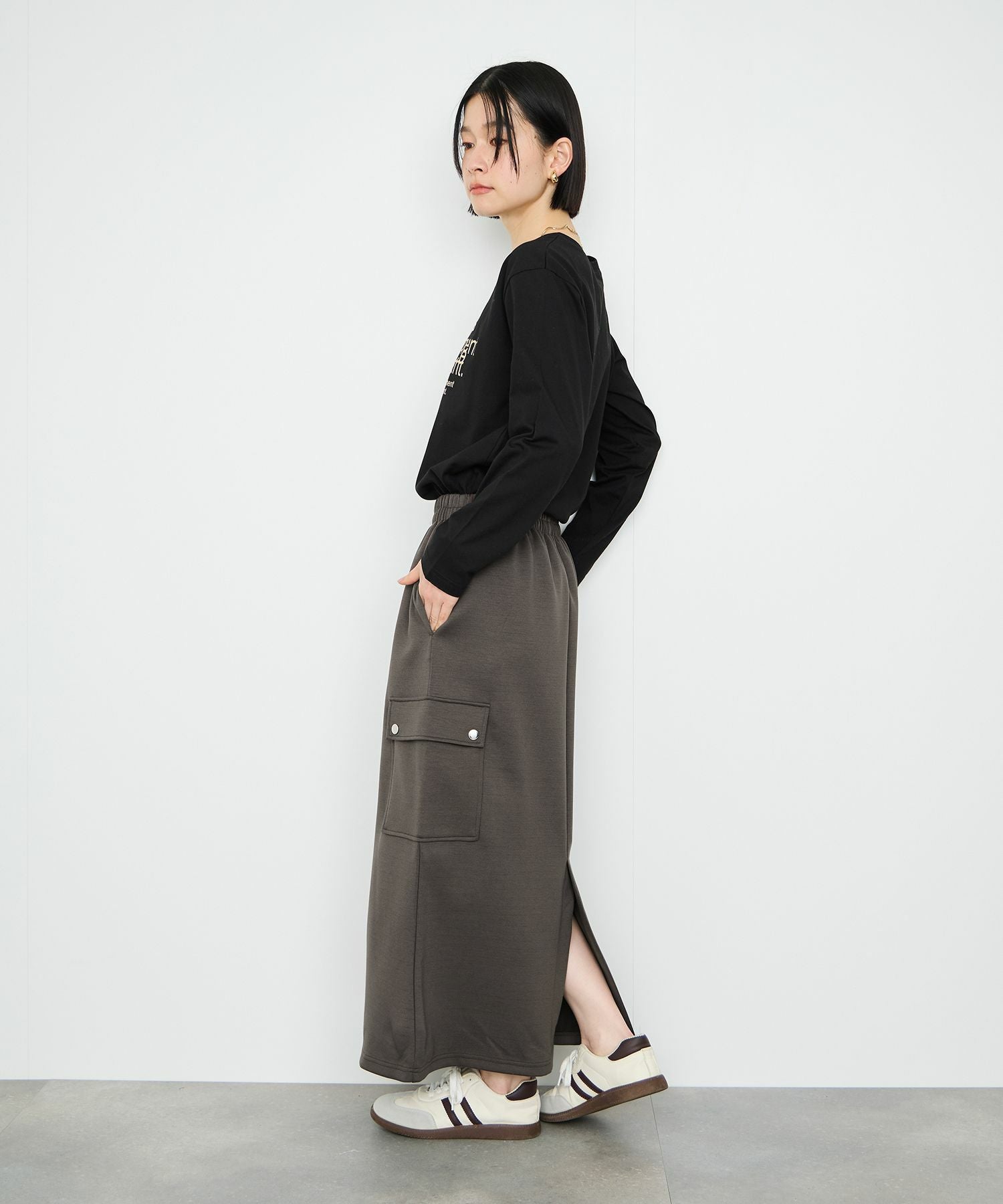 Idnes ダンボールカーゴスカート レディース