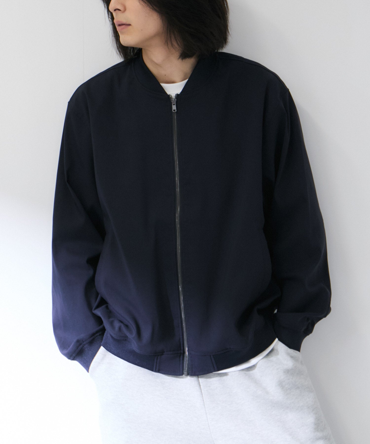 Real Standard マイラク ストレッチツイル リブジャケット メンズ