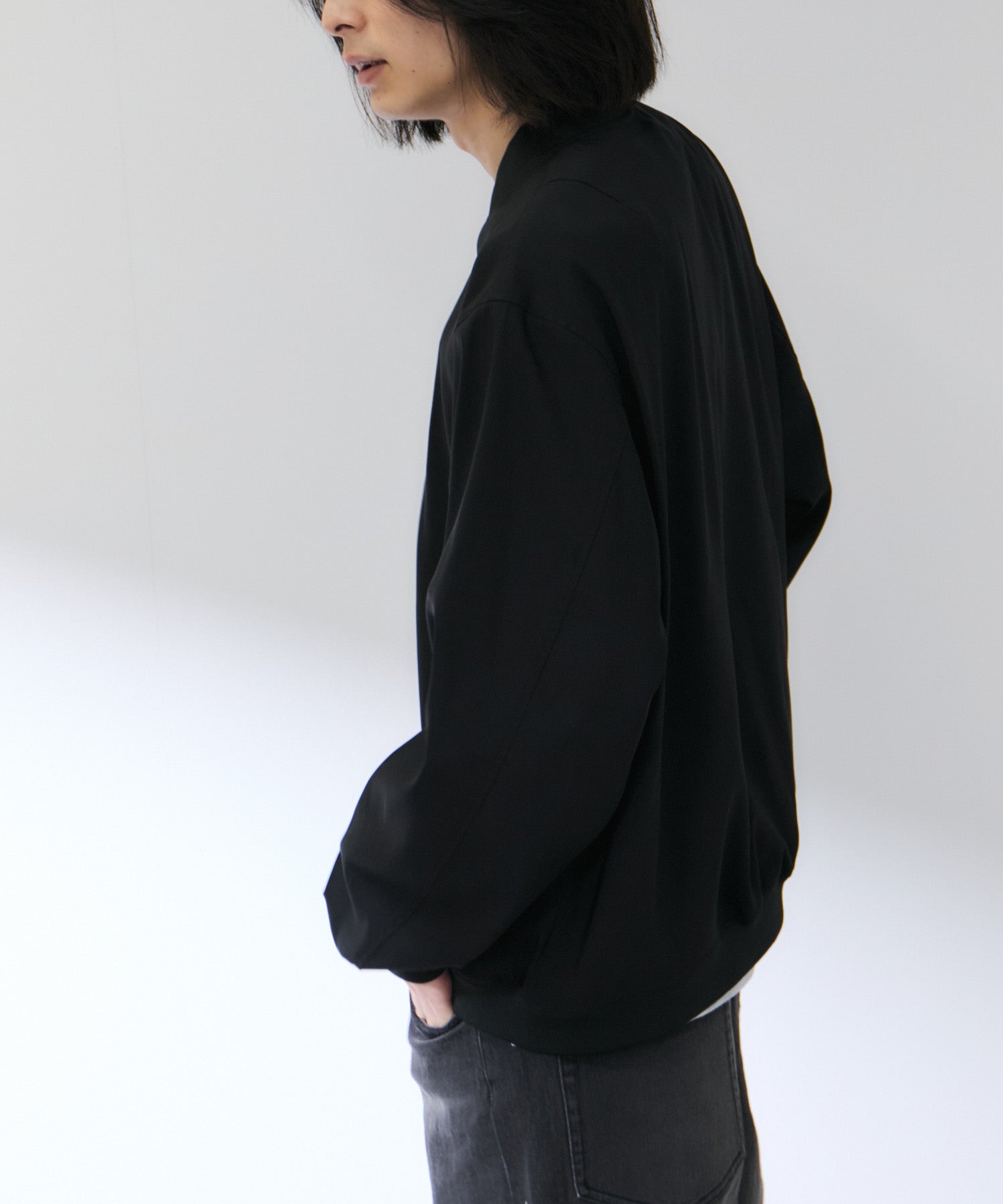 Real Standard マイラク ストレッチツイル リブジャケット メンズ