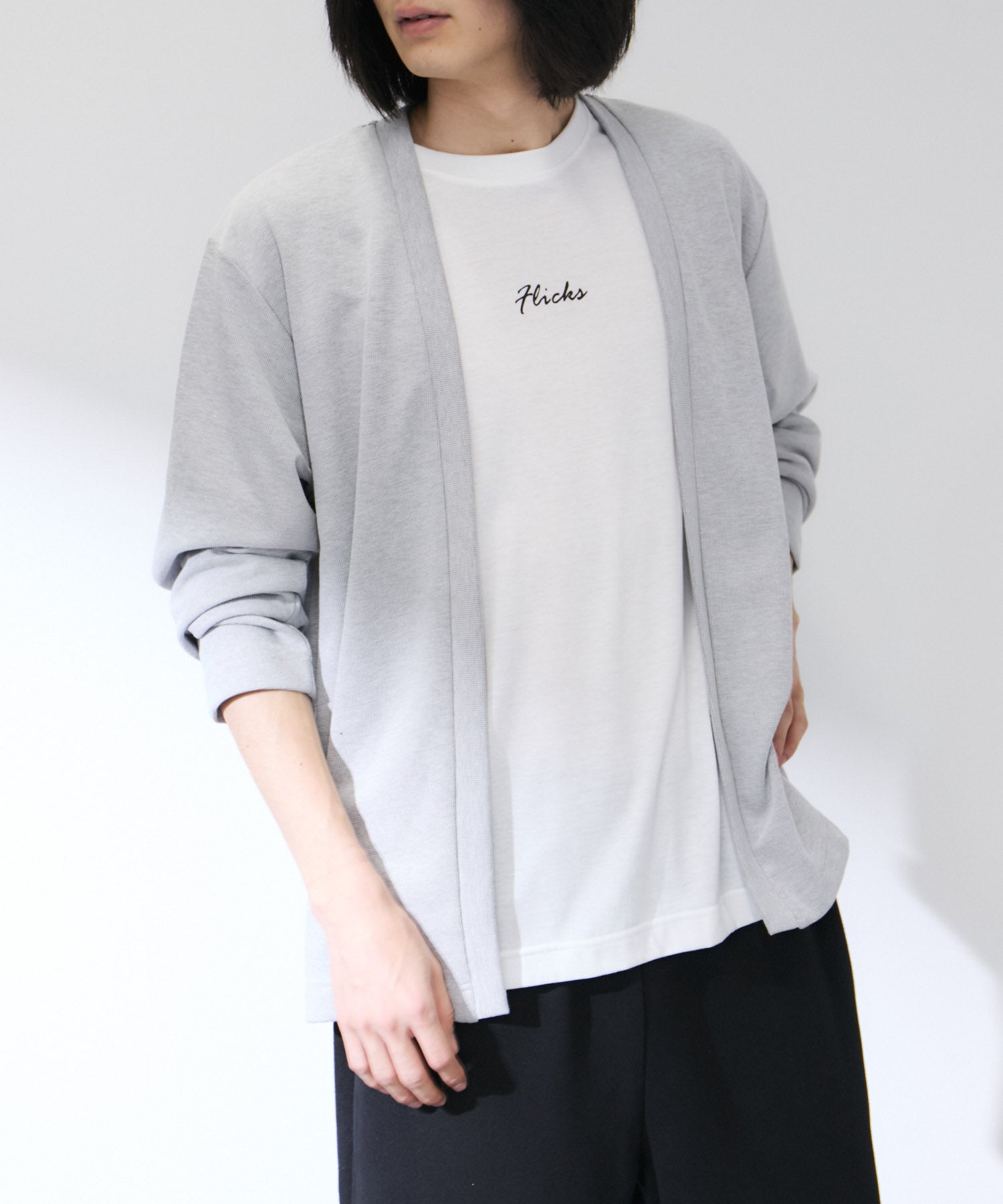 MORABITO ホワイト アンサンブル　長袖カーディガン M MORABITO ホワイト アンサンブル 長袖カーディガン M 【公式通販】