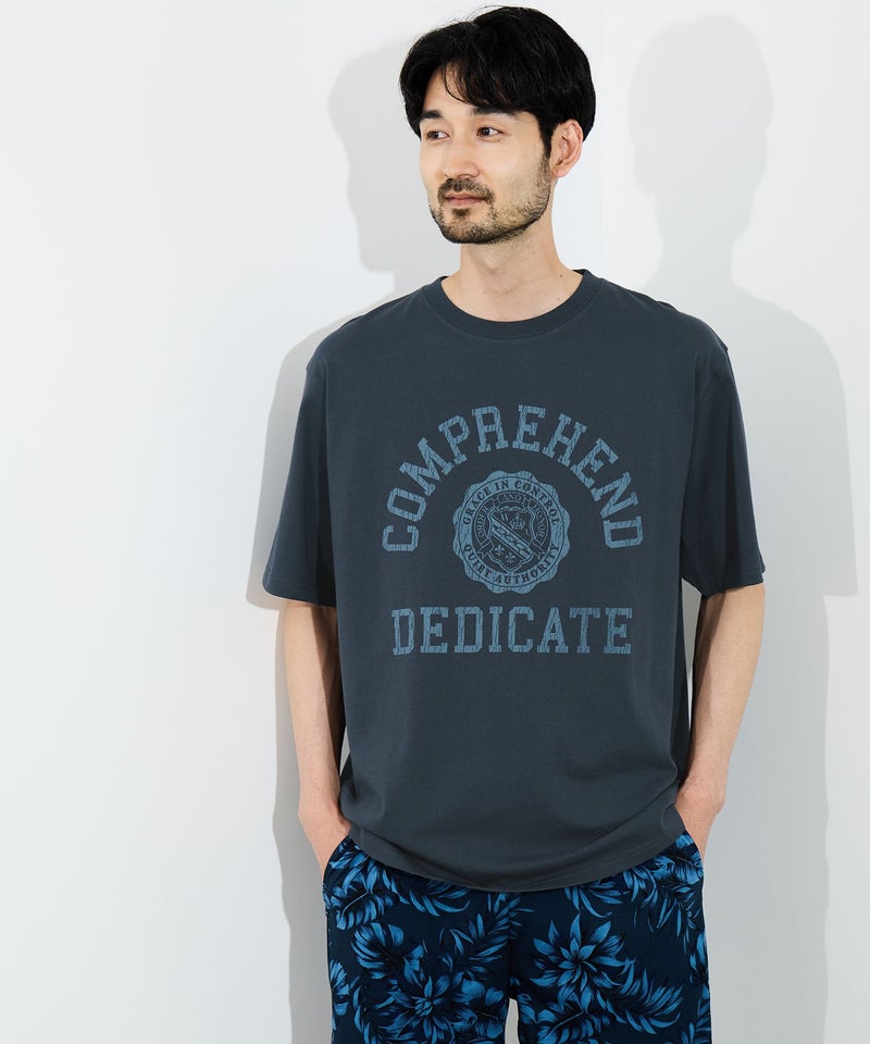 [期間限定価格]NAVY  プリント半袖Tシャツ BCIコットン リラックスフィット メンズ メール便 対応商品商品画像-3