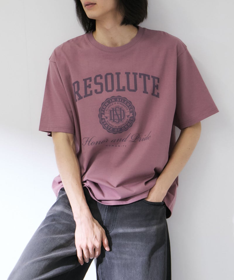 NAVY  プリント半袖Tシャツ BCIコットン リラックスフィット メンズ メール便 対応商品商品画像-4