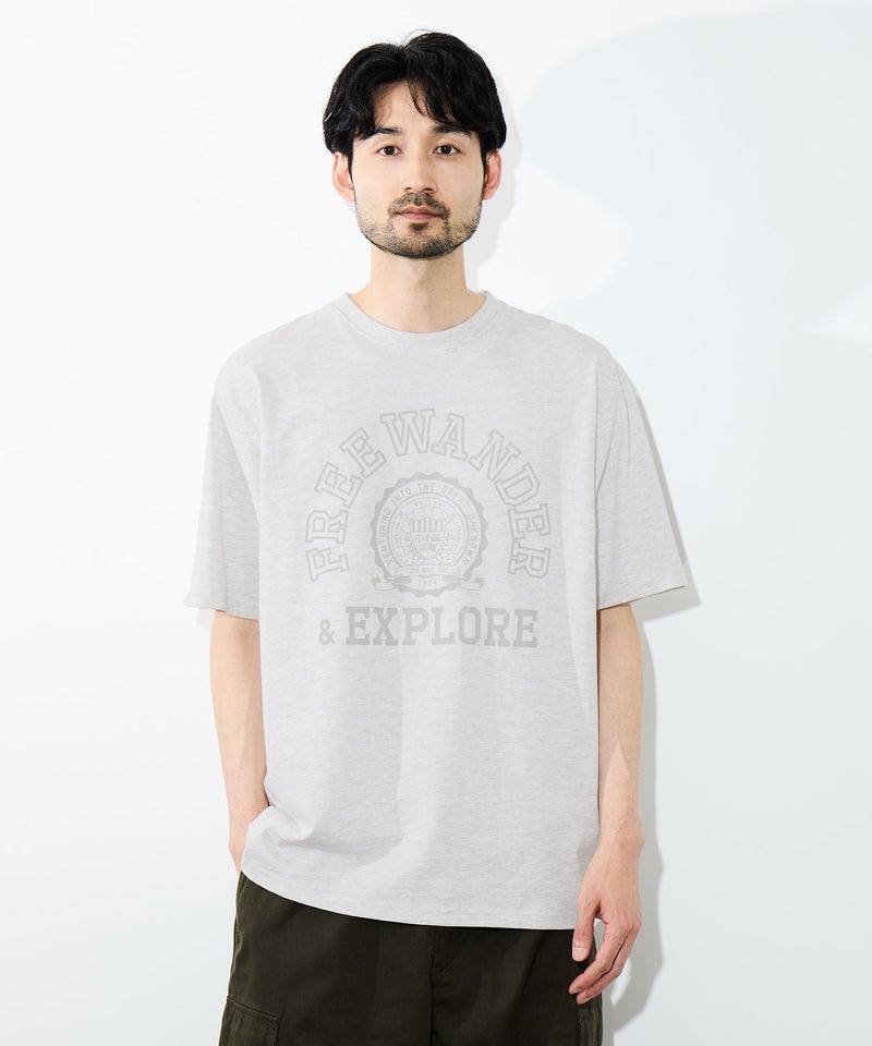 [期間限定価格]NAVY  プリント半袖Tシャツ BCIコットン リラックスフィット メンズ メール便 対応商品商品画像-5