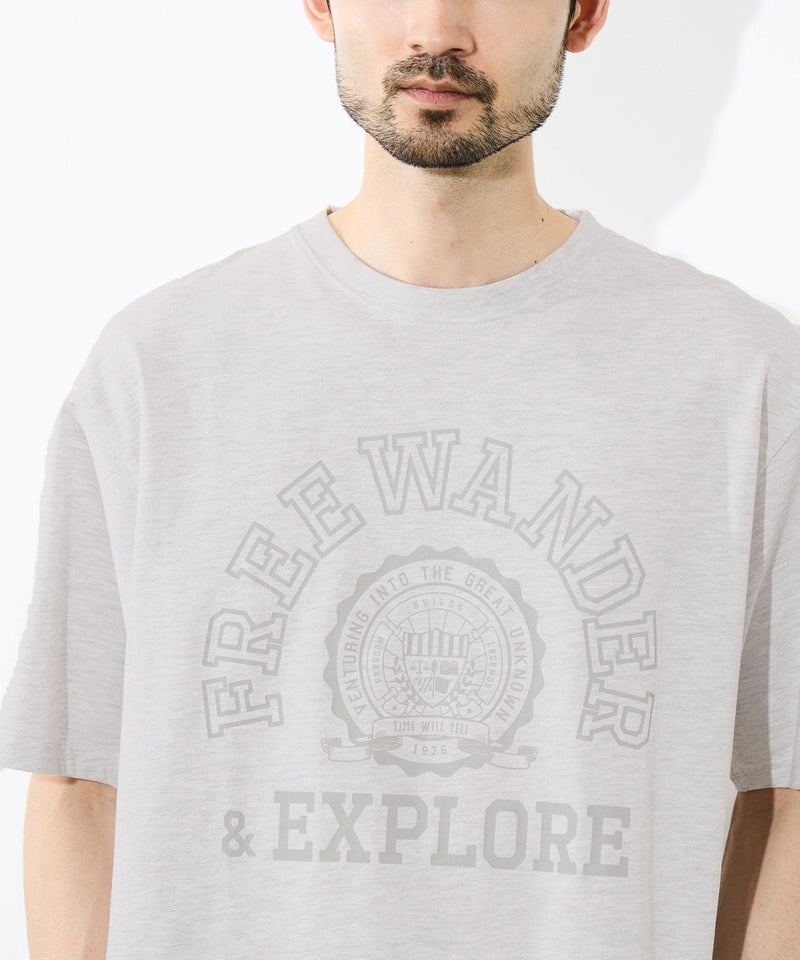 [期間限定価格]NAVY  プリント半袖Tシャツ BCIコットン リラックスフィット メンズ メール便 対応商品商品画像-8